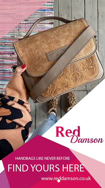 Red damson  best handbags banner